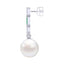 Clara 92.5 Sterling Silver Swiss Zirconia Pearl Earrings Gift for Women and Girls