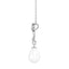 CLARA 925 Sterling Silver Pearl Sara Pendant With Chain Necklace | Rhodium Plated, Swiss Zirconia | Gift for Women & Girls