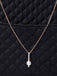 CLARA 925 Sterling Silver Pearl Rose Pendant With Chain Necklace | Rose Gold Rhodium Plated, Swiss Zirconia | Gift for Women & Girls
