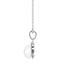 CLARA 925 Sterling Silver Real Pearl Riko Pendant With Chain Necklace | Rhodium Plated, Swiss Zirconia | Gift for Women & Girls