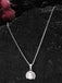 CLARA 925 Sterling Silver Real Pearl Riko Pendant With Chain Necklace | Rhodium Plated, Swiss Zirconia | Gift for Women & Girls
