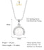 CLARA 925 Sterling Silver Real Pearl Riko Pendant With Chain Necklace | Rhodium Plated, Swiss Zirconia | Gift for Women & Girls