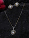 CLARA 925 Sterling Silver Real Pearl Knot Pendant Earring Chain Jewellery Set | Gold Rhodium Plated | Gift for Women & Girls