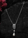CLARA 925 Sterling Silver Pearl Queen Pendant With Chain Necklace | Rhodium Plated, Swiss Zirconia | Gift for Women & Girls