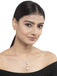 CLARA 925 Sterling Silver Pearl Queen Pendant With Chain Necklace | Rhodium Plated, Swiss Zirconia | Gift for Women & Girls