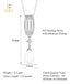 CLARA 925 Sterling Silver Pearl Queen Pendant With Chain Necklace | Rhodium Plated, Swiss Zirconia | Gift for Women & Girls