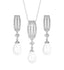 Silver Pearl Queen Jewellery Set