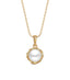 Silver Pearl Aki Pendant Chain Necklace