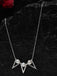 CLARA 925 Sterling Silver Real Pearl Tribe Pendant With Chain Necklace | Rhodium Plated, Swiss Zirconia | Gift for Women & Girls
