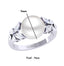 Clara 92.5 Sterling Silver Diamond Cut Zirconia Real Pearl Ring Gift for Women and Girls