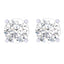 Silver Round Brilliant Solitaire Stud Earring