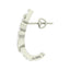 Clara 925 Sterling Silver and Cubic Zirconia Hoop Belle Earring