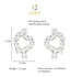 Clara 925 Sterling Silver and Cubic Zirconia Hoop Belle Earring