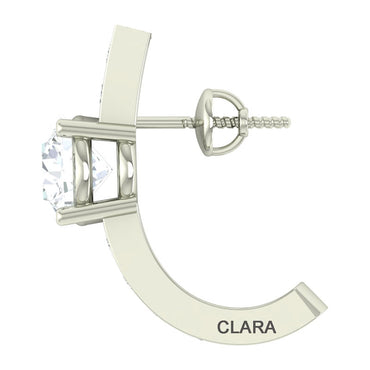 Silver Hoop Estelle Earring