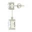 Clara 925 Sterling Silver and Cubic Zirconia Dangle & Drop Fleur Earring With Screw Back for Women & Girls