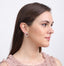 Clara 925 Sterling Silver and Cubic Zirconia Hoop Earring