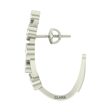 Silver Hoop Juno Earring