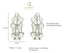 Clara 925 Sterling Silver and Cubic Zirconia Hoop Juno Earring