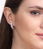 Clara 925 Sterling Silver and Cubic Zirconia Hoop Noelle Earring With Screw Back for Women & Girls