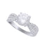 Silver Solitaire Ring