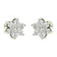 CLARA 925 Sterling Silver Swiss Zirconia Star Earring With Screw Back Gift for Women and Girls
