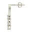 CLARA 925 Sterling Silver Swiss Zirconia Isla Earring With Screw Back Gift for Women and Girls