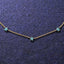 CLARA 925 Sterling Silver Blue Topaz Star Charm Minimal Necklace Chain 