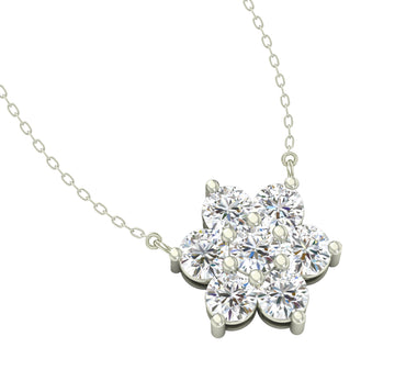 Silver Star Pendant Chain Necklace