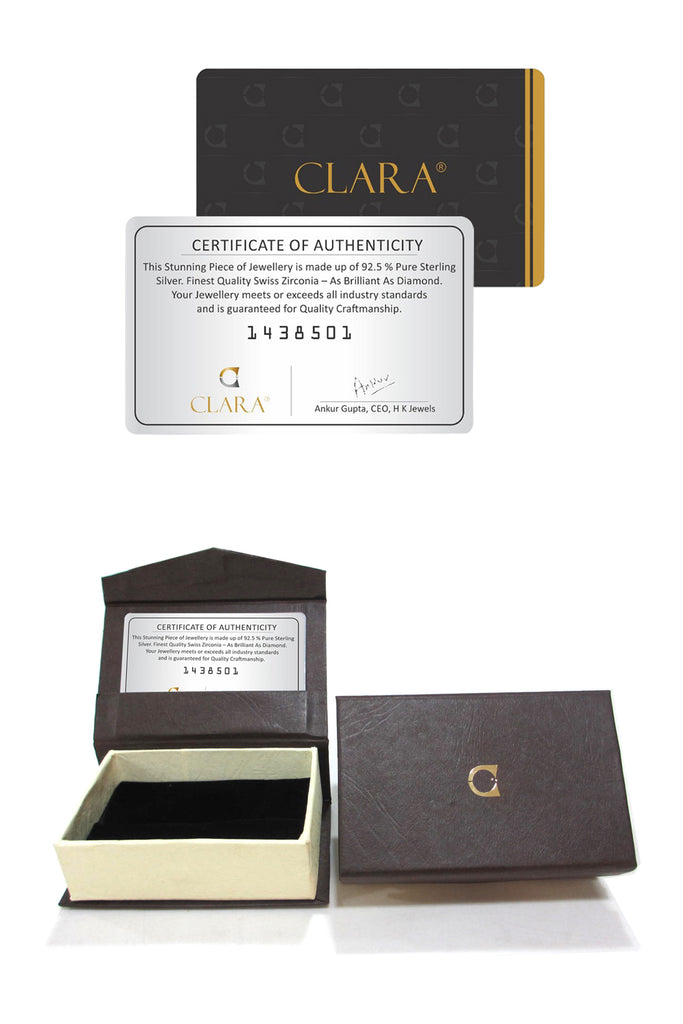 CLARA 925 Sterling Silver Multicolor Charm Minimal Necklace Chain 