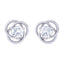 Silver Emily Solitaire Earrings