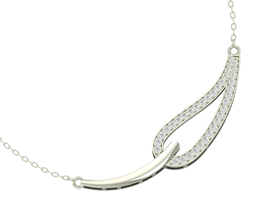 CLARA 925 Sterling Silver Rhodium Plated Stella Pendant with Chain Gift for Women and Girls