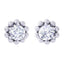 Silver Ball Solitaire Earrings