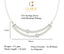CLARA 925 Sterling Silver Rhodium Plated Ava Pendant with Chain Gift for Women and Girls