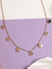 CLARA 925 Sterling Silver Hammered Charm Necklace Chain 