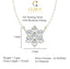 CLARA 925 Sterling Silver Rhodium Plated Star Pendant Earring Necklace Set with Chain Gift for Women and Girls