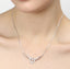 CLARA 925 Sterling Silver Rhodium Plated Evie Pendant with Chain Gift for Women and Girls