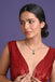 Clara 925 Sterling Silver Solitaire Green Necklace