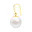 Clara 92.5 Sterling Silver Gold Plated Classic Pearl Earrings Gift for Women and Girls