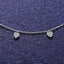 CLARA 925 Sterling Silver Heart Charm Minimal Necklace Chain 