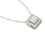 CLARA 925 Sterling Silver Rhodium Plated Princess Pendant with Chain Gift for Women and Girls