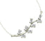 CLARA 925 Sterling Silver Rhodium Plated Leaf Pendant with Chain Gift for Women & Girls