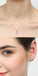 CLARA 925 Sterling Silver Rhodium Plated Round Pendant Earring Necklace Set with Chain Gift for Women and Girls