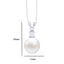 Clara 925 Sterling Silver Classic Pearl Pendant with Chain Gift for Women and Girls