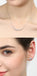 CLARA 925 Sterling Silver Rhodium Plated 7 Stone Pendant Earring Necklace Set with Chain Gift for Women and Girls