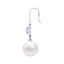 Clara 92.5 Sterling Silver Swiss Zirconia Pearl Earrings Gift for Women and Girls