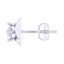 Clara Made with Swiss Zirconia 925 Sterling Silver Platinum Plated Maria Solitaire Earring Gift For Women & Girls