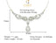 CLARA 925 Sterling Silver Rhodium Plated Maya Pendant with Chain for Women & Girls