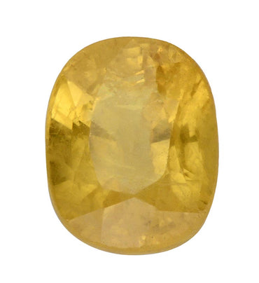 Ceylon Gems Natural Yellow Sapphire Pukhraj 5.25 to 5.5 RATTI Certified Energized Loose Gemstone