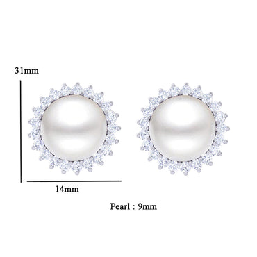 Silver Pearl Earrings